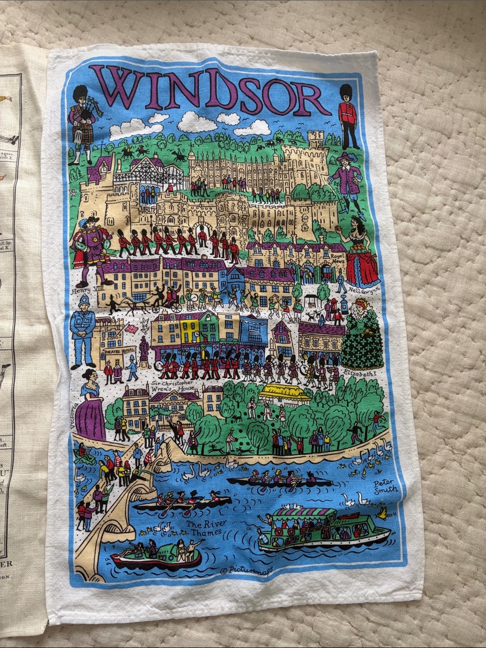 England Souvenir Tea Towel
